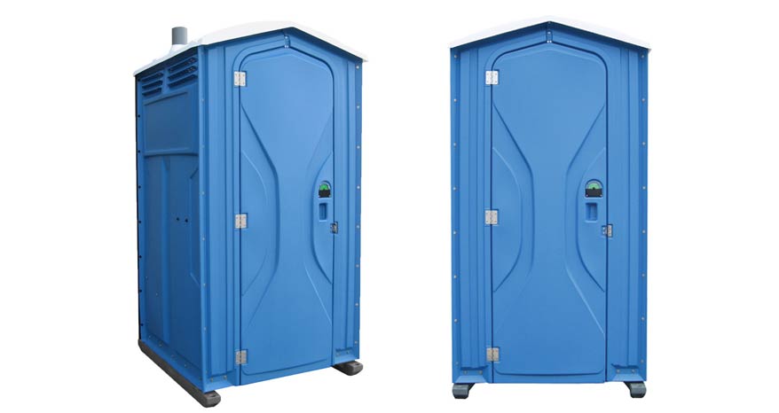 Long-term porta potty units on site in San Diego, California